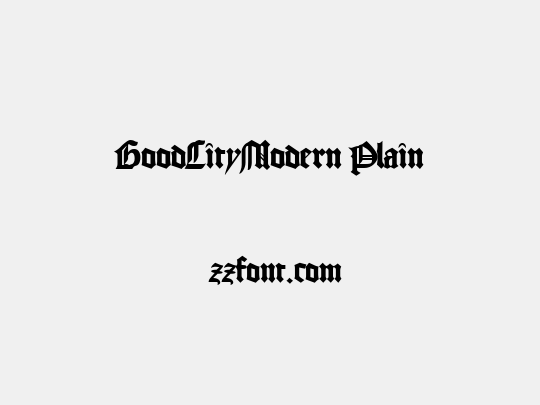 GoodCityModern Plain
