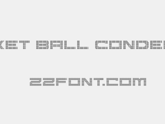 Pocket Ball Condensed