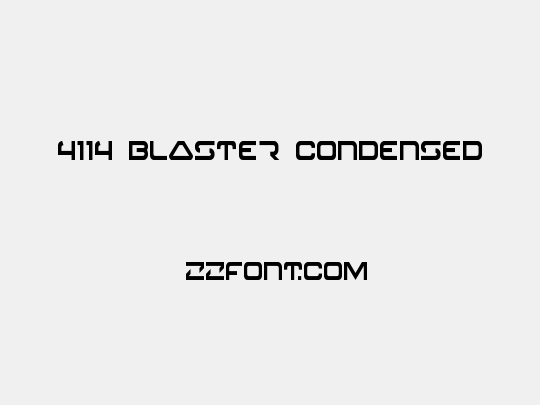 4114 Blaster Condensed