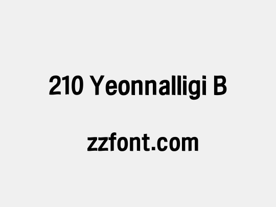 210 Yeonnalligi B