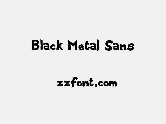 Black Metal Sans