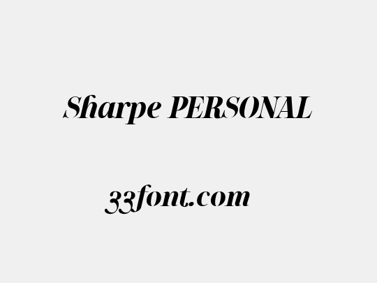 Sharpe PERSONAL