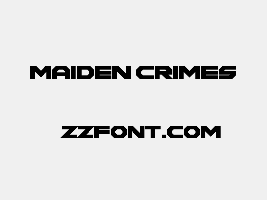 Maiden Crimes
