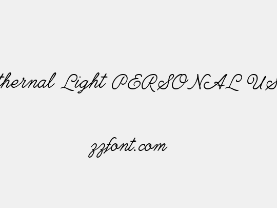 Ethernal Light PERSONAL USE
