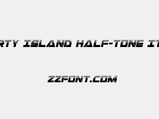 Liberty Island Half-Tone Italic