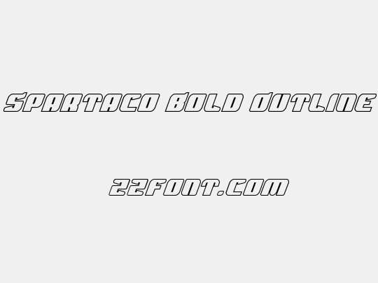 Spartaco Bold Outline