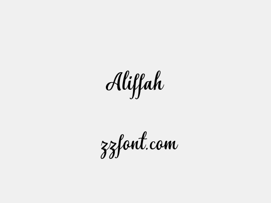 Aliffah