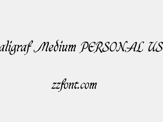 Caligraf Medium PERSONAL USE