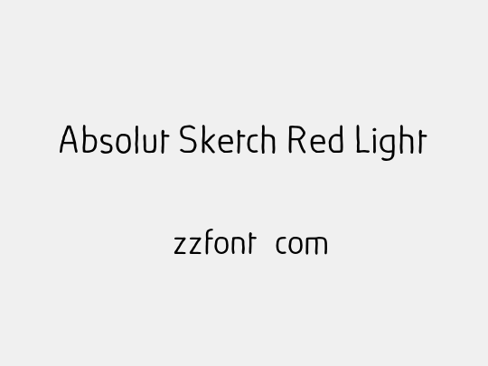 Absolut Sketch Red Light