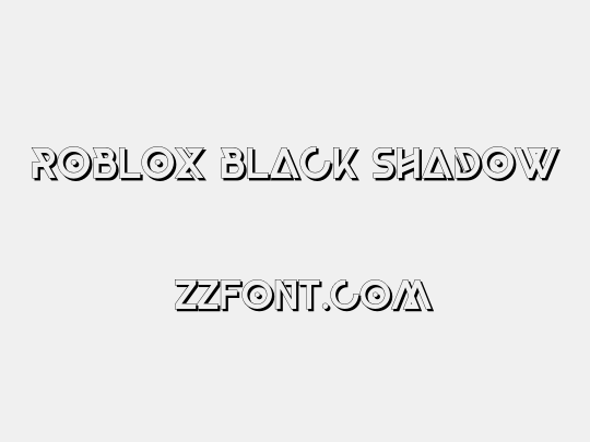 Roblox Black Shadow