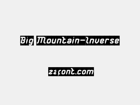 Big Mountain-Inverse