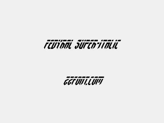 Fedyral Super-Italic