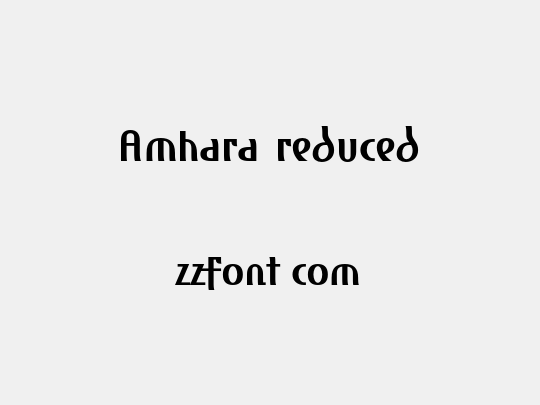 Amhara reduced