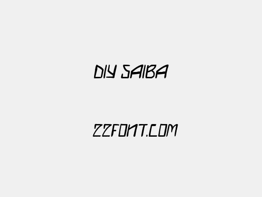 DIY Saiba