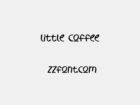 little coffee