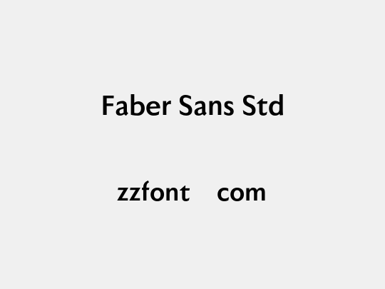 Faber Sans Std