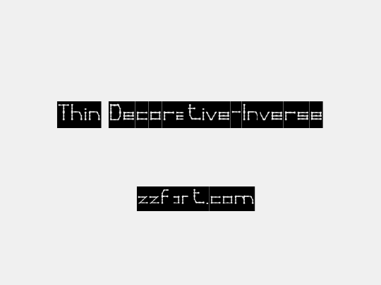 Thin Decorative-Inverse