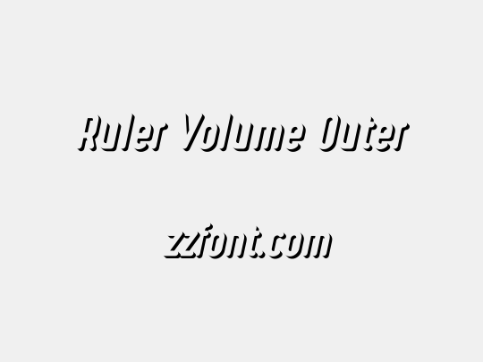 Ruler Volume Outer