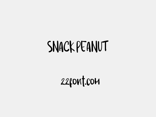 SNACK PEANUT