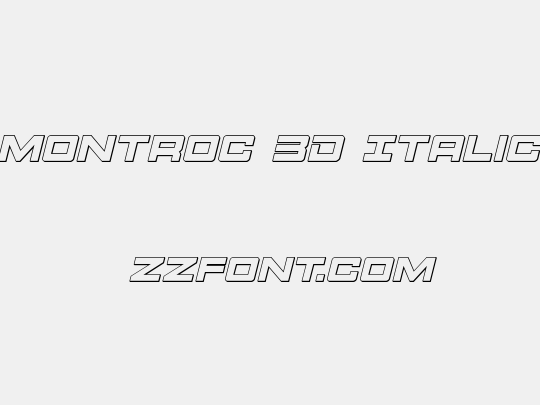Montroc 3D Italic