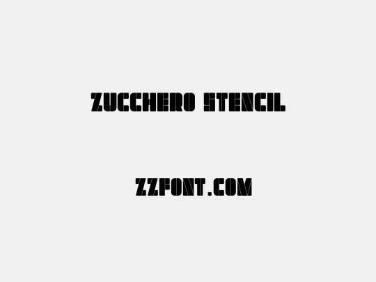 Zucchero Stencil