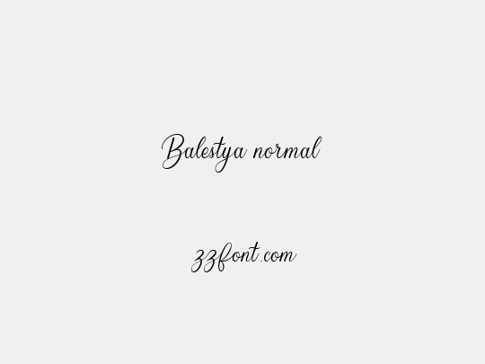 Balestya normal