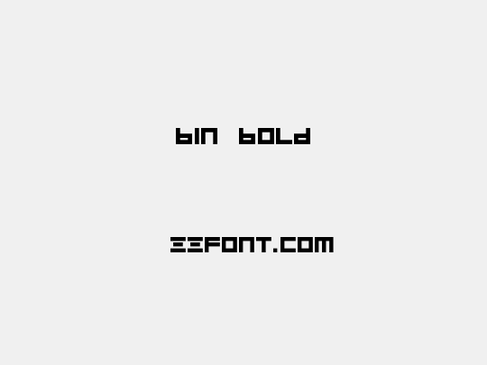 BIN Bold