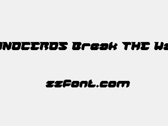 RHINOCEROS Break THE Wall