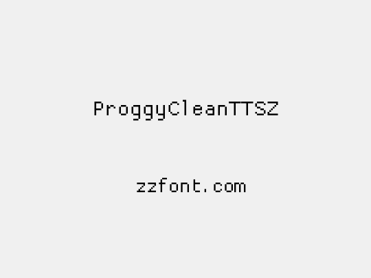 ProggyCleanTTSZ