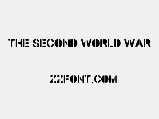The Second World War