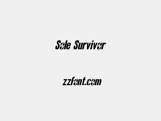 Sole Survivor