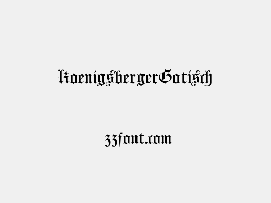 KoenigsbergerGotisch