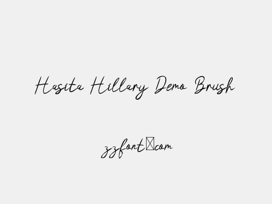 Hasita Hillary Demo Brush