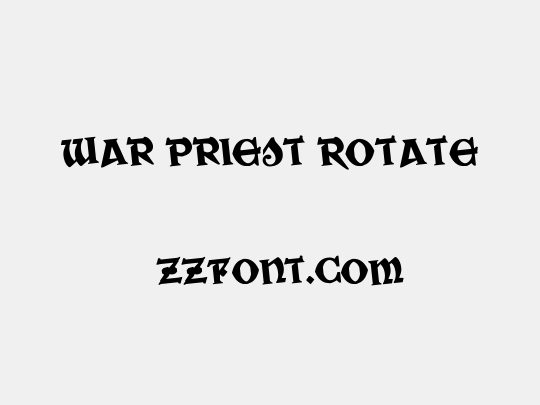 War Priest Rotate