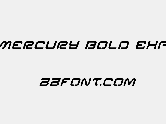Miracle Mercury Bold Expanded Italic