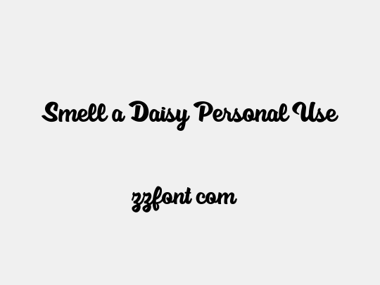 Smell a Daisy Personal Use