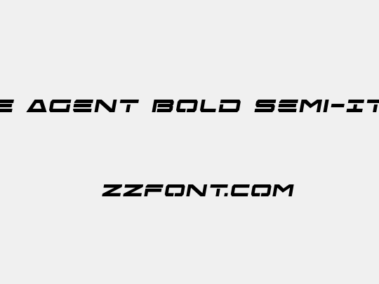 Free Agent Bold Semi-Italic