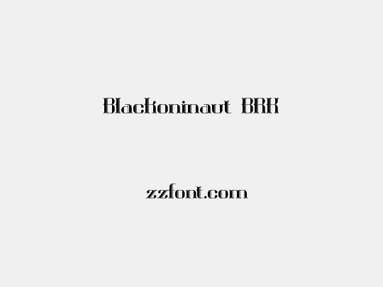 Blackoninaut BRK