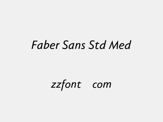 Faber Sans Std Med