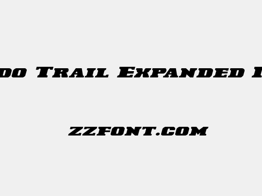 Laredo Trail Expanded Italic