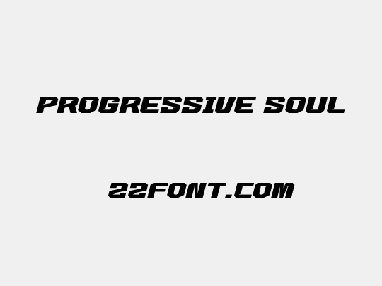 PROGRESSIVE SOUL
