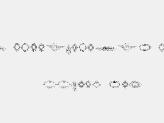 Rough Calligraphic Frames