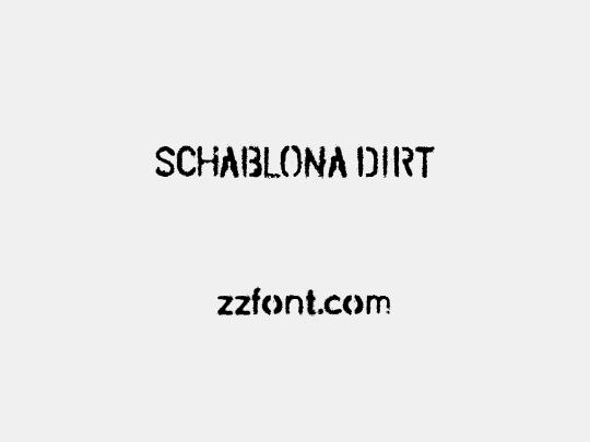 SCHABLONA DIRT