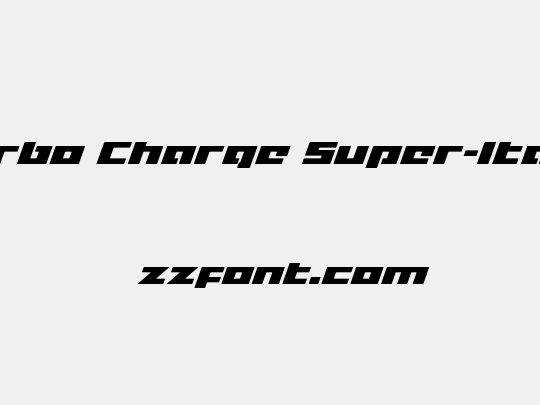 Turbo Charge Super-Italic