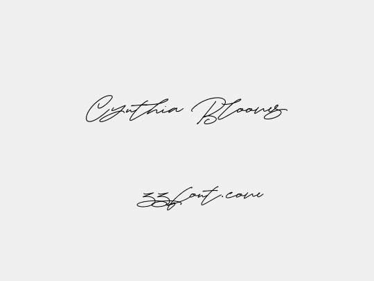 Cynthia  Blooms