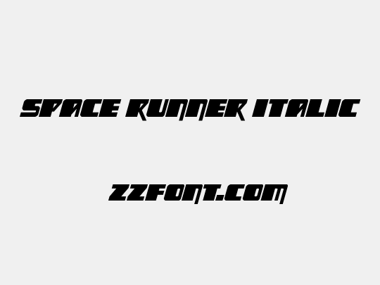 Space Runner Italic