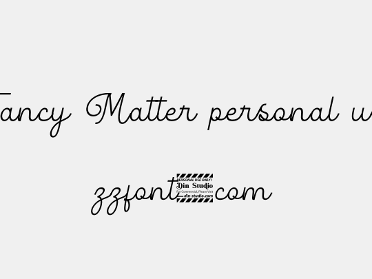 Fancy Matter personal use