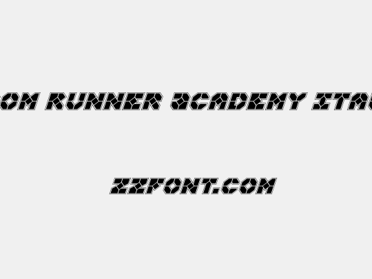Zoom Runner Academy Italic