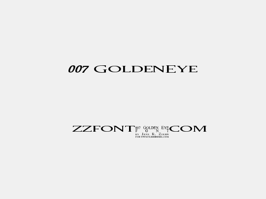 007 GoldenEye