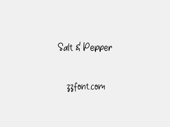 Salt & Pepper